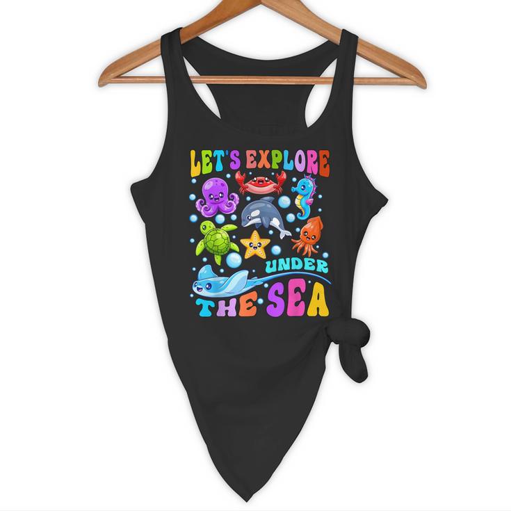 Let's Explore Under The Sea Back To School Student Teacher Flowy Tank, novelty gifts, funny gifts Let's Explore Under The Sea Back To School Student Teacher Flowy Tank, novelty gifts, funny gifts