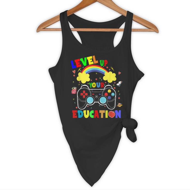 Level Up Your Education Gaming Inspired Teacher Gamers For Men Women Kids Flowy Tank, novelty gifts, funny gifts Level Up Your Education Gaming Inspired Teacher Gamers For Men Women Kids Flowy Tank, novelty gifts, funny gifts