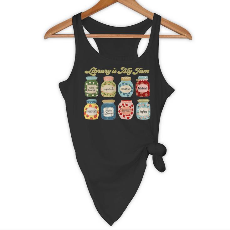 Library Is My Jam Librarian Appreciation Reading Teacher Flowy Tank, novelty gifts, funny gifts Library Is My Jam Librarian Appreciation Reading Teacher Flowy Tank, novelty gifts, funny gifts