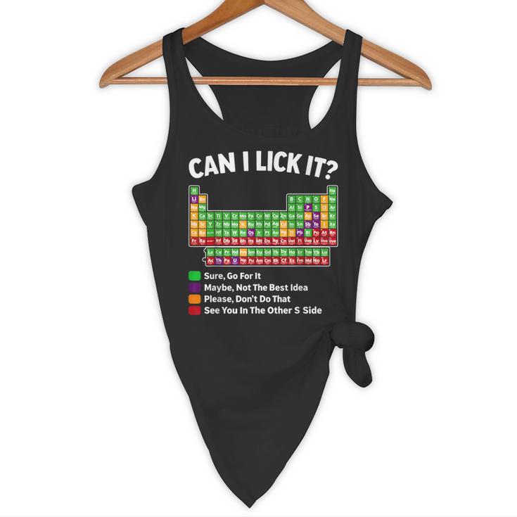 Can I Lick It Periodic Table Shirt Science Chemistry Teacher Flowy Tank, novelty gifts, funny gifts