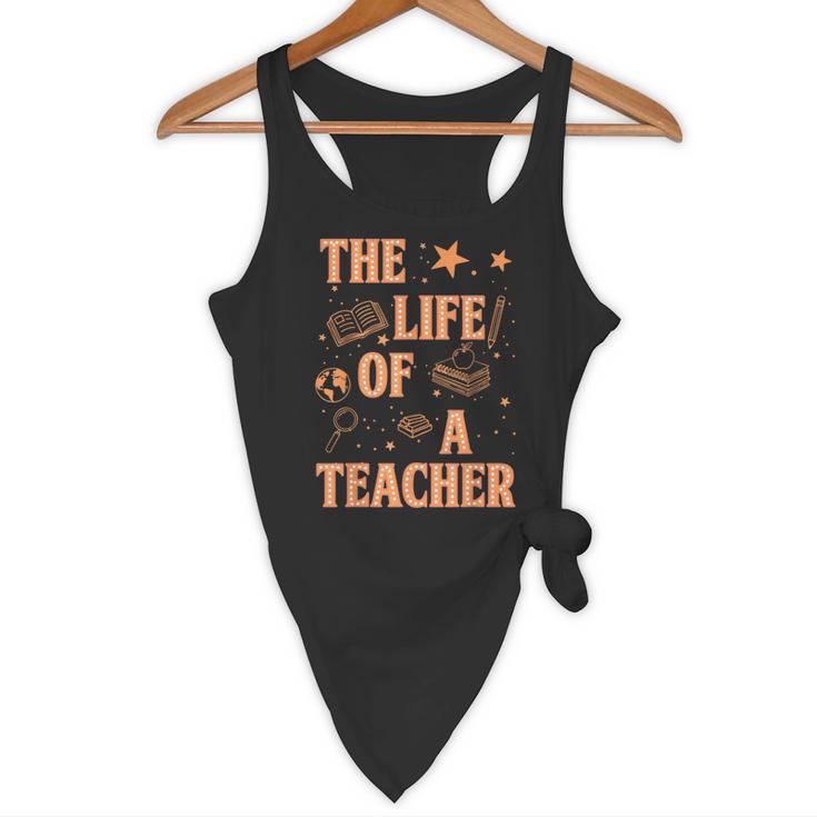 The Life Of A Teacher Back To School Women Men Flowy Tank, novelty gifts, funny gifts