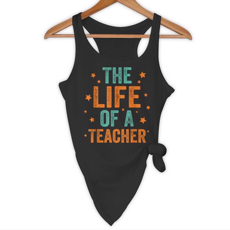 The Life Of A Teacher Flowy Tank, novelty gifts, funny gifts
