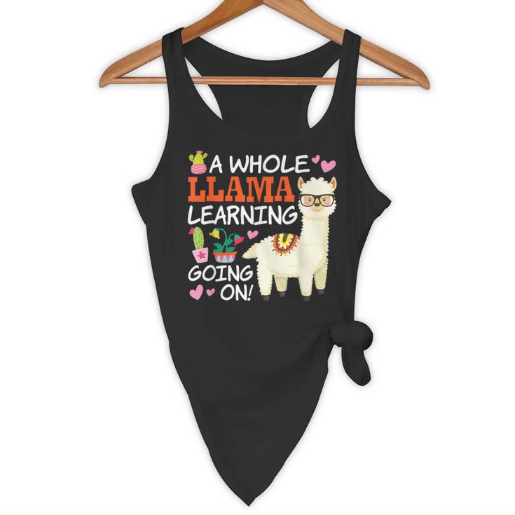 Llama Learning T Shirt Teachers Students Alpaca Lovers Flowy Tank, novelty gifts, funny gifts Llama Learning T Shirt Teachers Students Alpaca Lovers Flowy Tank, novelty gifts, funny gifts