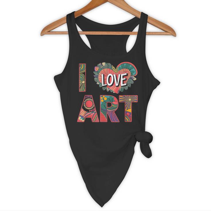 I Love Art Artist Painter Colorful Painting Art Teacher Flowy Tank, novelty gifts, funny gifts I Love Art Artist Painter Colorful Painting Art Teacher Flowy Tank, novelty gifts, funny gifts