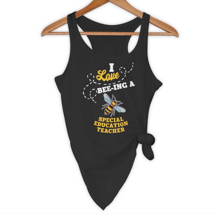 I Love Bee-Ing A Special Education Teacher Honey Bee Job For Men Women Flowy Tank, novelty gifts, funny gifts I Love Bee-Ing A Special Education Teacher Honey Bee Job For Men Women Flowy Tank, novelty gifts, funny gifts