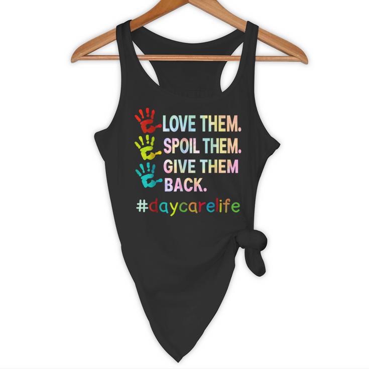 Love Daycare Provider Childcare Teacher Tie Dye Flowy Tank, novelty gifts, funny gifts Love Daycare Provider Childcare Teacher Tie Dye Flowy Tank, novelty gifts, funny gifts