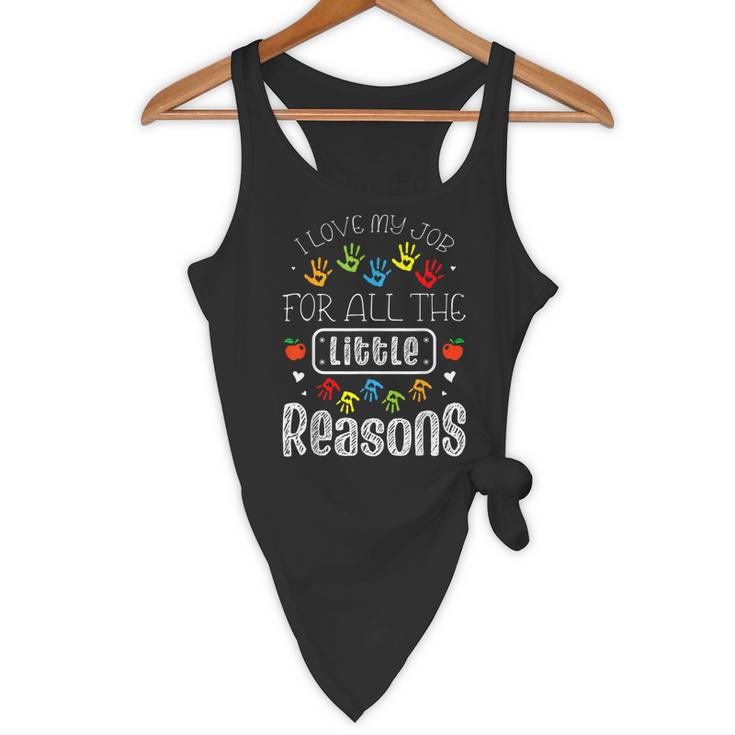 I Love My Job For All The Little Reasons Kid Daycare Teacher Flowy Tank, novelty gifts, funny gifts I Love My Job For All The Little Reasons Kid Daycare Teacher Flowy Tank, novelty gifts, funny gifts