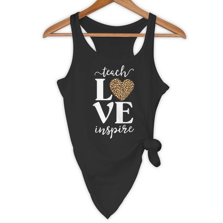 Love Leopard Print Teacher Cheetah School Inspire Teach Flowy Tank, novelty gifts, funny gifts Love Leopard Print Teacher Cheetah School Inspire Teach Flowy Tank, novelty gifts, funny gifts