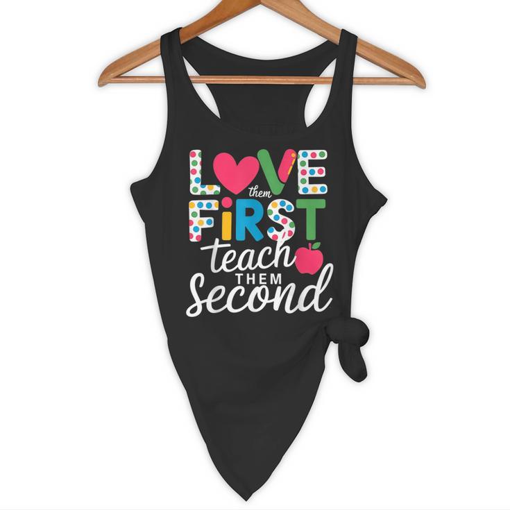 Love Them First Teach Them Second Teacher Student Love Quote Flowy Tank, novelty gifts, funny gifts Love Them First Teach Them Second Teacher Student Love Quote Flowy Tank, novelty gifts, funny gifts