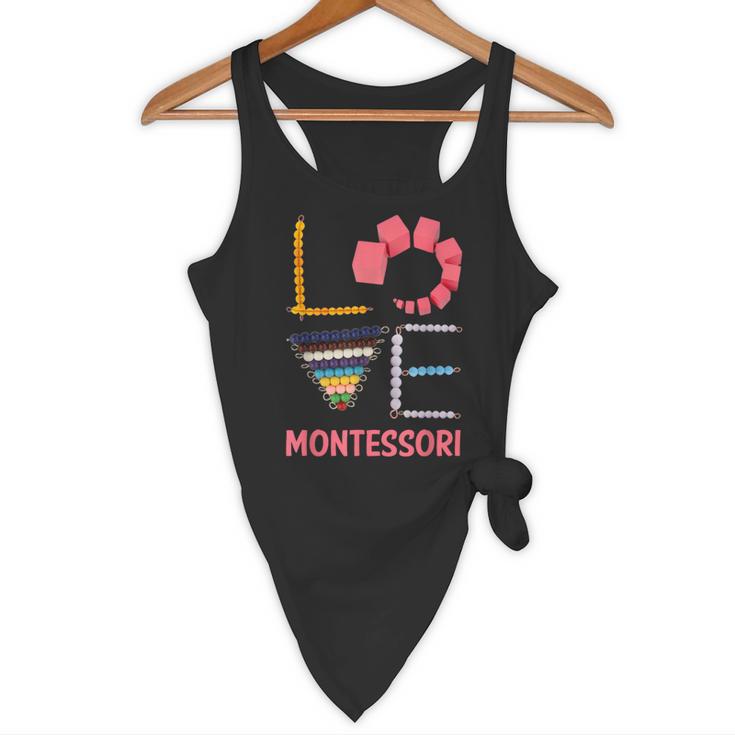 Love Montessori Education Math Teacher Flowy Tank, novelty gifts, funny gifts