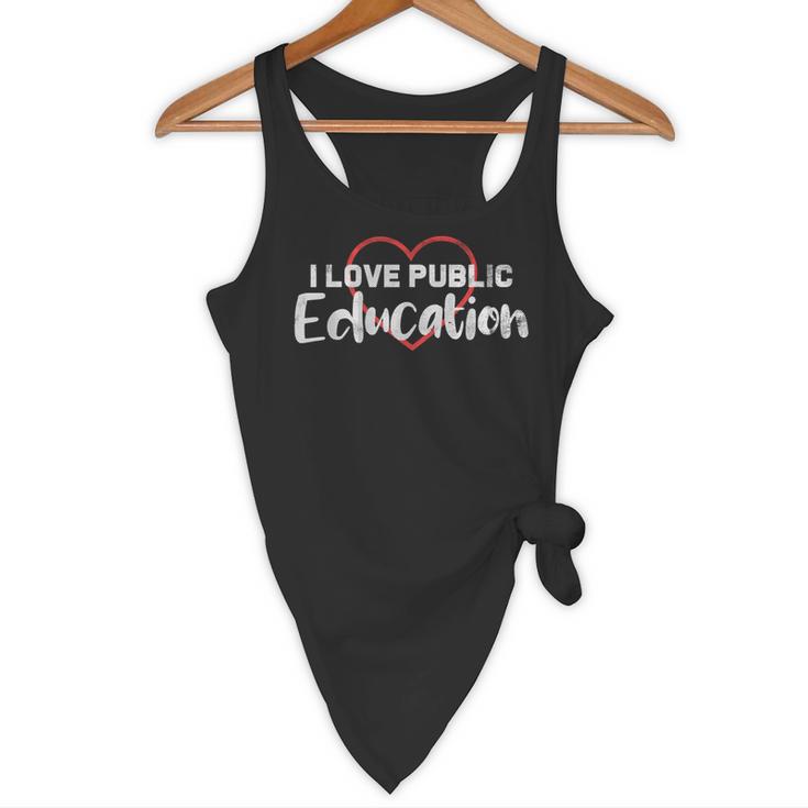 I Love Public Education School Student And Teacher Flowy Tank, novelty gifts, funny gifts I Love Public Education School Student And Teacher Flowy Tank, novelty gifts, funny gifts