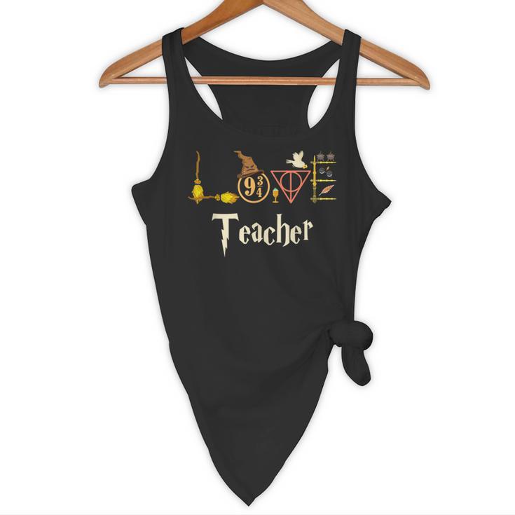 Love Teacher Wizards Back To School Halloween Flowy Tank, novelty gifts, funny gifts Love Teacher Wizards Back To School Halloween Flowy Tank, novelty gifts, funny gifts