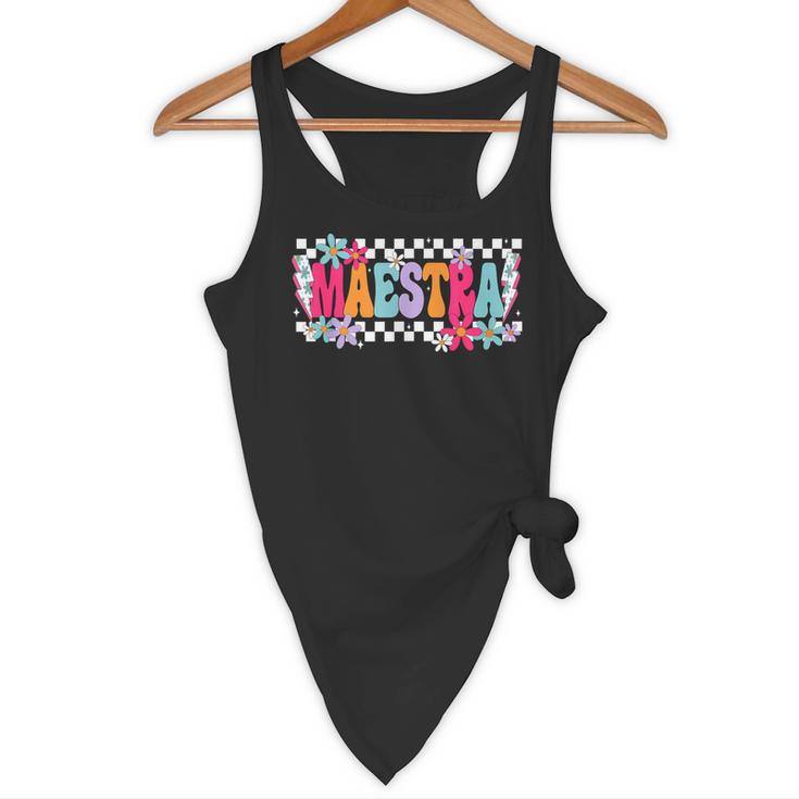 Maestra Teacher Spanish Back To School First Day Of School Flowy Tank, novelty gifts, funny gifts Maestra Teacher Spanish Back To School First Day Of School Flowy Tank, novelty gifts, funny gifts