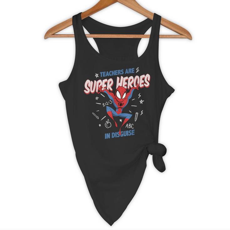 Marvel Spider-Man Teachers Are Super Heroes Flowy Tank, novelty gifts, funny gifts Marvel Spider-Man Teachers Are Super Heroes Flowy Tank, novelty gifts, funny gifts