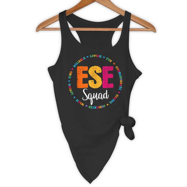 Matching ESE Squad First Last Day Team Teacher Student Tribe Flowy Tank, novelty gifts, funny gifts