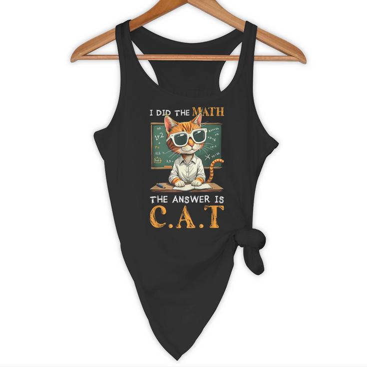 I Did The Math The Answer Is Cats Math Cat Teacher Flowy Tank, novelty gifts, funny gifts I Did The Math The Answer Is Cats Math Cat Teacher Flowy Tank, novelty gifts, funny gifts