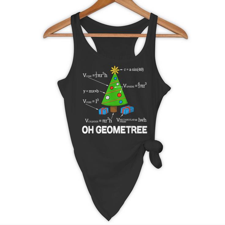 Math Geometry Christmas Tree Geometree Teacher Flowy Tank, novelty gifts, funny gifts