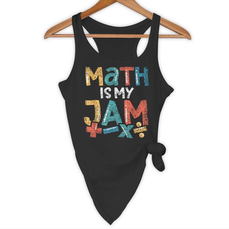 Math Is My Jam School Mathematics Women Men Math Teacher Flowy Tank, novelty gifts, funny gifts