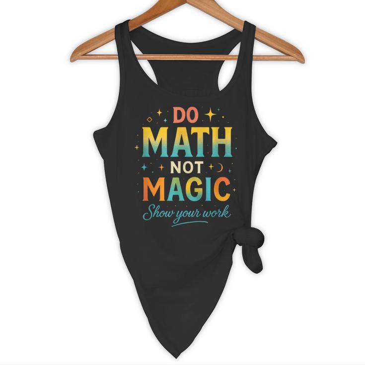 DO Math NOT Magic Math Meme Teacher Humor Flowy Tank, novelty gifts, funny gifts