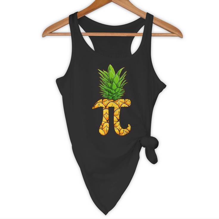 Math Teacher Hawaiian Shirts Pineapple Pi Day Symbol Flowy Tank, novelty gifts, funny gifts