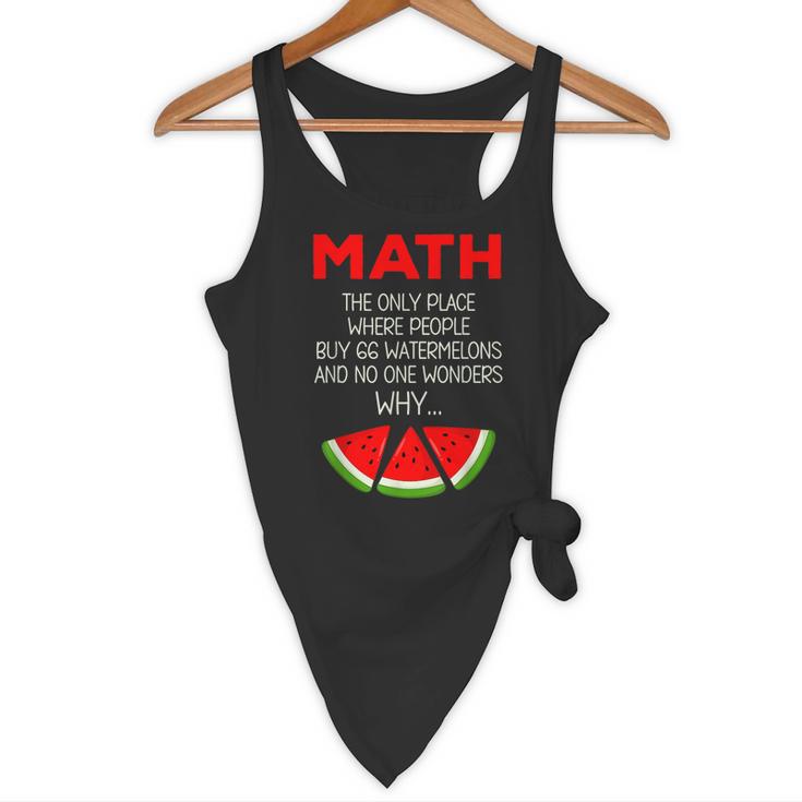 Math Watermelon Calculation Joke Teacher Student Flowy Tank, novelty gifts, funny gifts Math Watermelon Calculation Joke Teacher Student Flowy Tank, novelty gifts, funny gifts