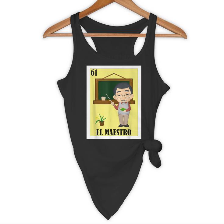 Mexican For Teachers El Maestro Flowy Tank, novelty gifts, funny gifts Mexican For Teachers El Maestro Flowy Tank, novelty gifts, funny gifts