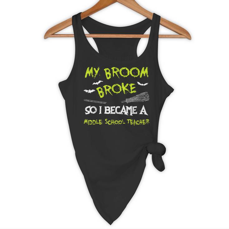 Middle School Teacher Halloween Costume Shirt Lazy Flowy Tank, novelty gifts, funny gifts Middle School Teacher Halloween Costume Shirt Lazy Flowy Tank, novelty gifts, funny gifts
