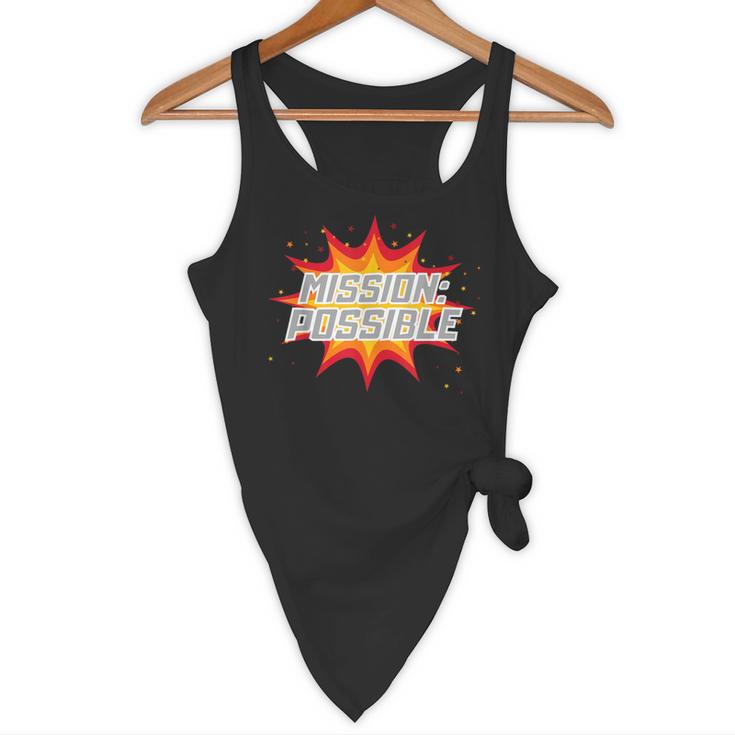 Mission Possible Motivational Inspirational School Teacher Flowy Tank, novelty gifts, funny gifts Mission Possible Motivational Inspirational School Teacher Flowy Tank, novelty gifts, funny gifts