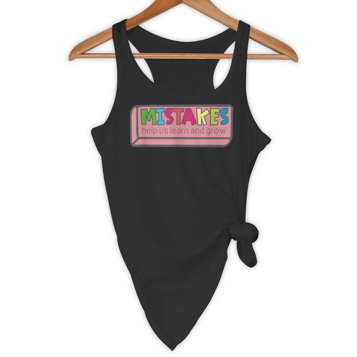 Mistakes Help Us Grow And Learn Teacher Flowy Tank, novelty gifts, funny gifts Mistakes Help Us Grow And Learn Teacher Flowy Tank, novelty gifts, funny gifts