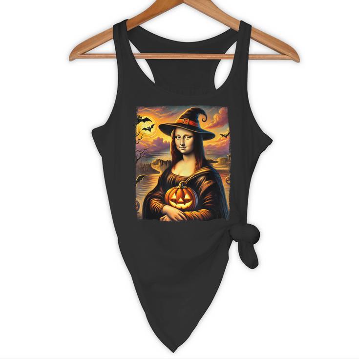 Mona Lisa Pumpkin Halloween Art Teacher Witchy Women Kids Flowy Tank, novelty gifts, funny gifts Mona Lisa Pumpkin Halloween Art Teacher Witchy Women Kids Flowy Tank, novelty gifts, funny gifts
