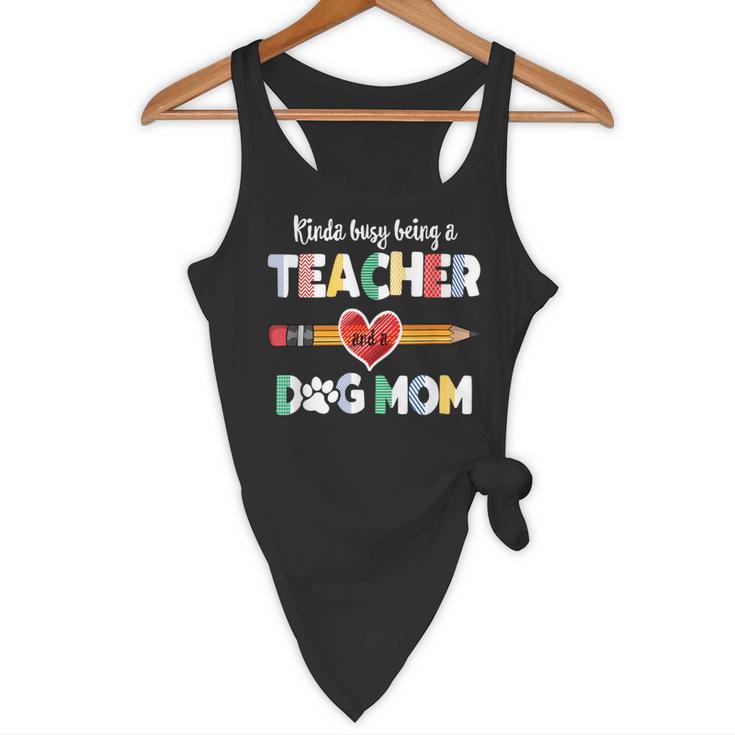 Mothers Day For Teacher Dog Lover Dog Mom Teacher Flowy Tank, novelty gifts, funny gifts