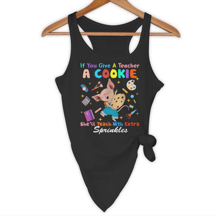 Mouse If You Give A Teacher A Student She Will Love You Flowy Tank, novelty gifts, funny gifts Mouse If You Give A Teacher A Student She Will Love You Flowy Tank, novelty gifts, funny gifts