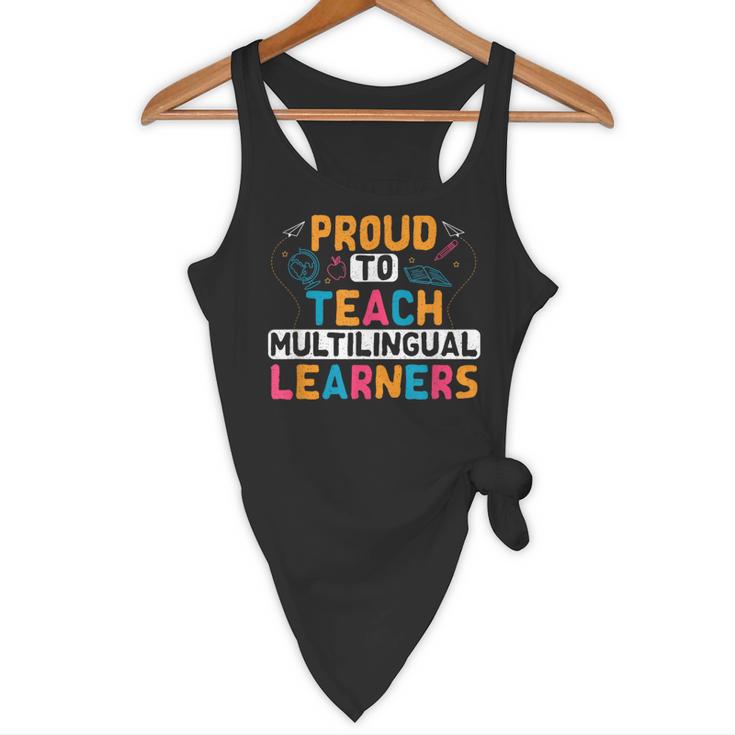 Multilingual Teacher Linguist Language ESL Teaching Flowy Tank, novelty gifts, funny gifts Multilingual Teacher Linguist Language ESL Teaching Flowy Tank, novelty gifts, funny gifts