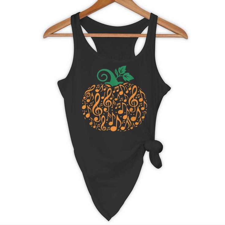 Music Notes Pumpkin Music Teacher Halloween Flowy Tank, novelty gifts, funny gifts Music Notes Pumpkin Music Teacher Halloween Flowy Tank, novelty gifts, funny gifts