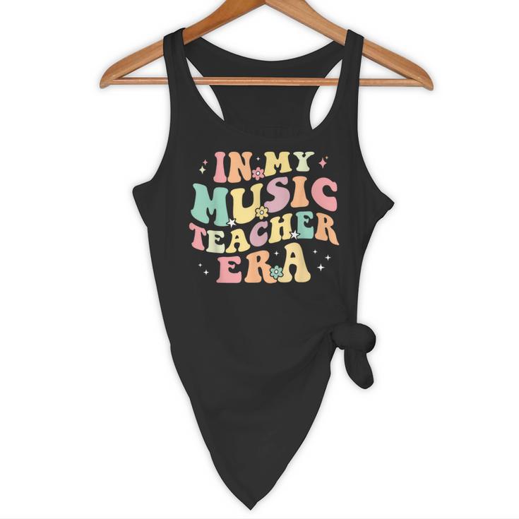 In My Music Teacher Era Retro Back To School Musician Band Men Women Flowy Tank, novelty gifts, funny gifts