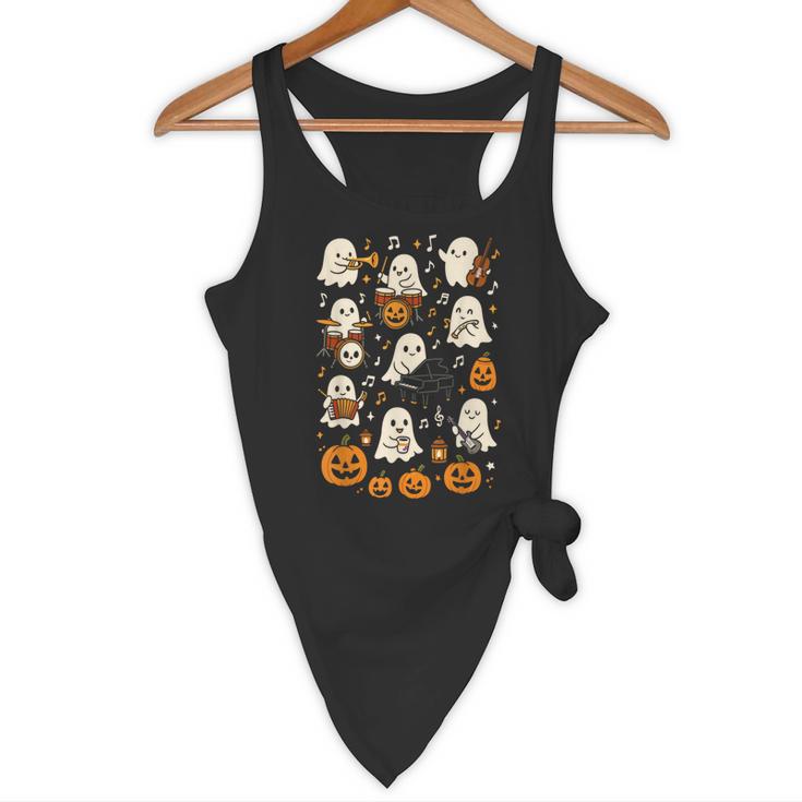 Music Teacher Orchestra Shirt Spooky Halloween Ghost Band Flowy Tank, novelty gifts, funny gifts Music Teacher Orchestra Shirt Spooky Halloween Ghost Band Flowy Tank, novelty gifts, funny gifts