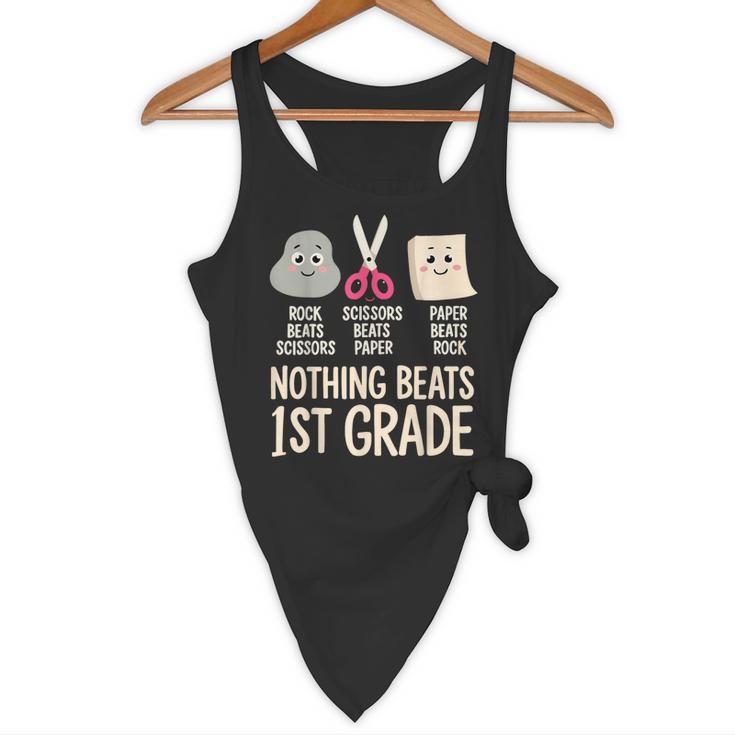 Nothing Beats 1st Grade Back To School Kids Teachers Flowy Tank, novelty gifts, funny gifts