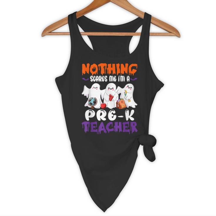 Nothing Scares Me I'm A Pre-K Teacher Halloween Ghosts Flowy Tank, novelty gifts, funny gifts Nothing Scares Me I'm A Pre-K Teacher Halloween Ghosts Flowy Tank, novelty gifts, funny gifts