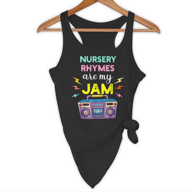 Nursery Rhymes Are My Jam 80s Retro Teachers & Students Kids Flowy Tank, novelty gifts, funny gifts Nursery Rhymes Are My Jam 80s Retro Teachers & Students Kids Flowy Tank, novelty gifts, funny gifts