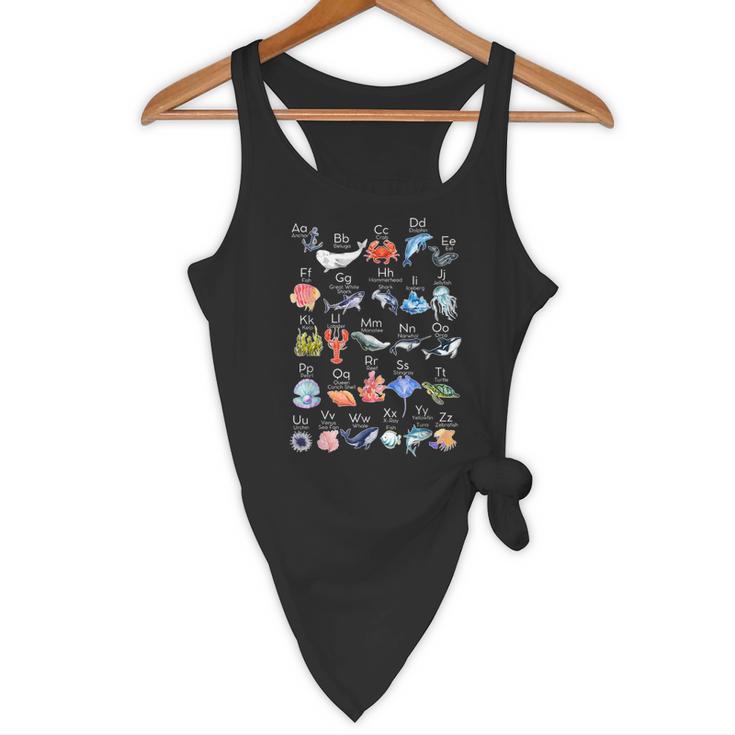 Ocean Animals Alphabet Cute Sea Life ABC Marine Kids Teacher Flowy Tank, novelty gifts, funny gifts Ocean Animals Alphabet Cute Sea Life ABC Marine Kids Teacher Flowy Tank, novelty gifts, funny gifts