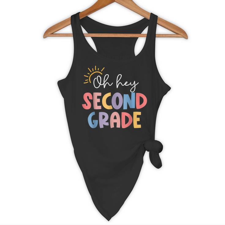 Oh Hey Second Grade First Day Of Teacher Girls Boys Kids Flowy Tank, novelty gifts, funny gifts Oh Hey Second Grade First Day Of Teacher Girls Boys Kids Flowy Tank, novelty gifts, funny gifts