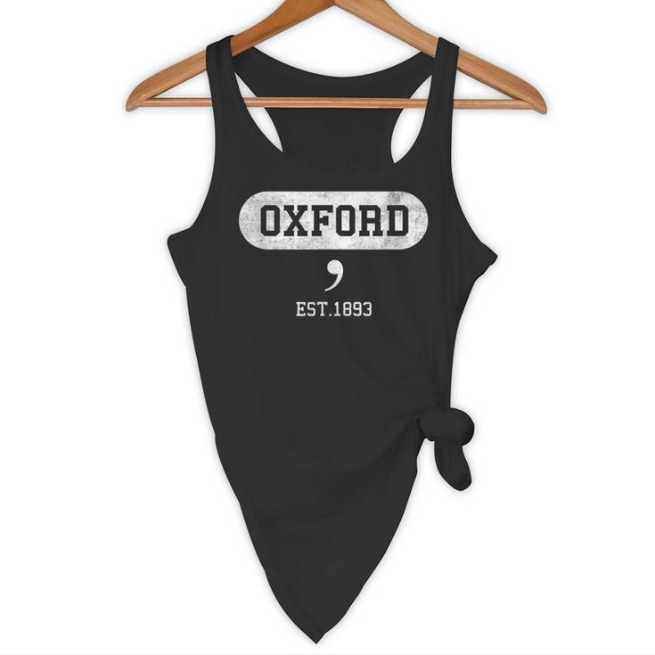 Oxford Comma English Teacher Shirt T-Shirt Flowy Tank, novelty gifts, funny gifts