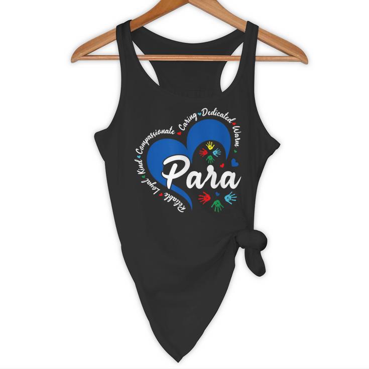 Para Heart Teacher Paraprofessional School Appreciation Flowy Tank, novelty gifts, funny gifts Para Heart Teacher Paraprofessional School Appreciation Flowy Tank, novelty gifts, funny gifts
