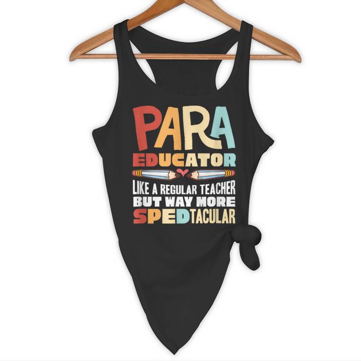 Paraeducator Paraprofessional SPED Teacher Flowy Tank, novelty gifts, funny gifts Paraeducator Paraprofessional SPED Teacher Flowy Tank, novelty gifts, funny gifts