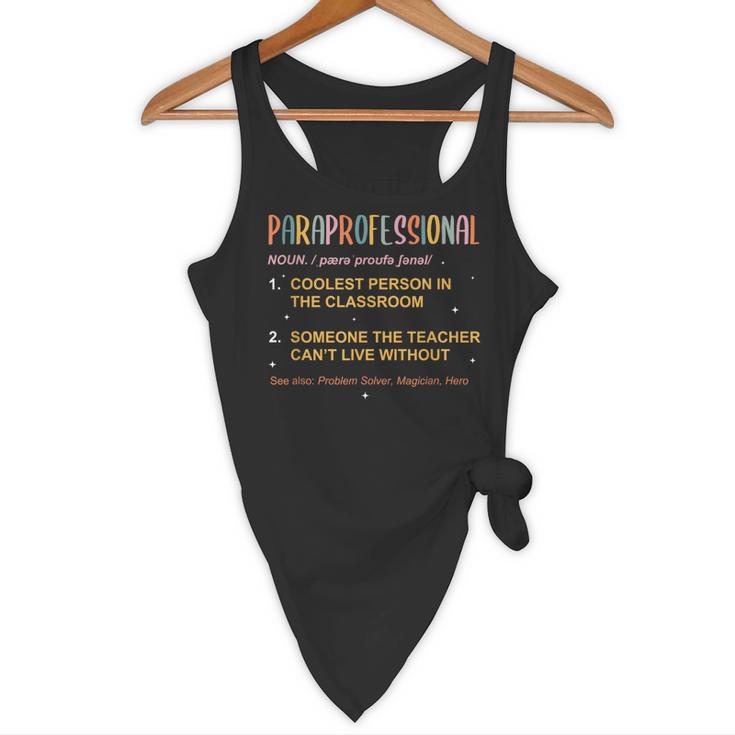 Paraprofessional Teacher Para Sped Ed Parapro Flowy Tank, novelty gifts, funny gifts