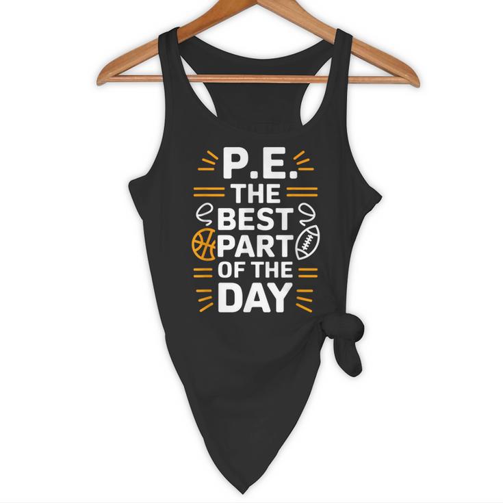 PE School Gym Teacher PE The Bests Part Of The Day Flowy Tank, novelty gifts, funny gifts