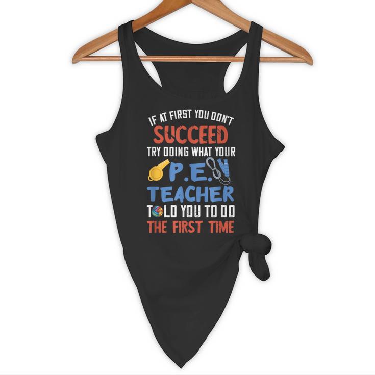 PE Teacher Succeed Sport Teacher School Fitness Gym Class Men Women Flowy Tank, novelty gifts, funny gifts PE Teacher Succeed Sport Teacher School Fitness Gym Class Men Women Flowy Tank, novelty gifts, funny gifts