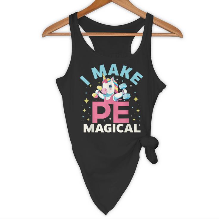 PE Teacher Unicorn I Make PE Magical Flowy Tank, novelty gifts, funny gifts