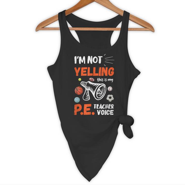 PE Teacher Voice PE Teacher School Fitness Class Flowy Tank, novelty gifts, funny gifts PE Teacher Voice PE Teacher School Fitness Class Flowy Tank, novelty gifts, funny gifts