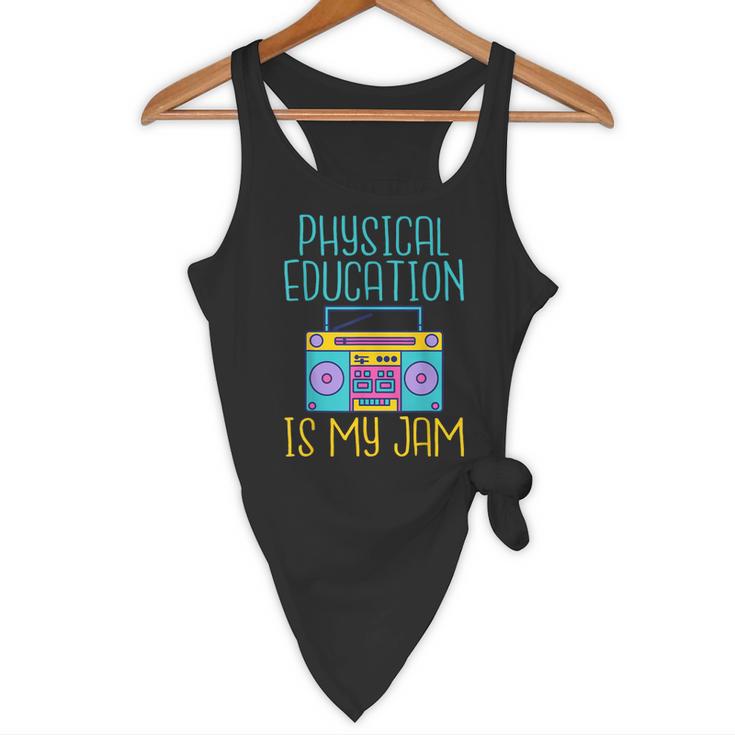 Physical Education Is My Jam PE Teacher Flowy Tank, novelty gifts, funny gifts Physical Education Is My Jam PE Teacher Flowy Tank, novelty gifts, funny gifts